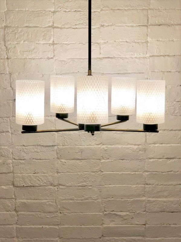 Vintage 5-light modern chandelier (Sendagaya store)_PLCH-3983