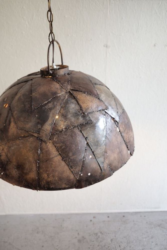 Vintage African Patchwork Copper Light Yamato Store