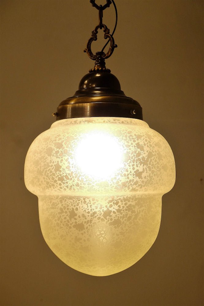 Frosted Glass Pendant Lamp Vintage Sendagaya Store