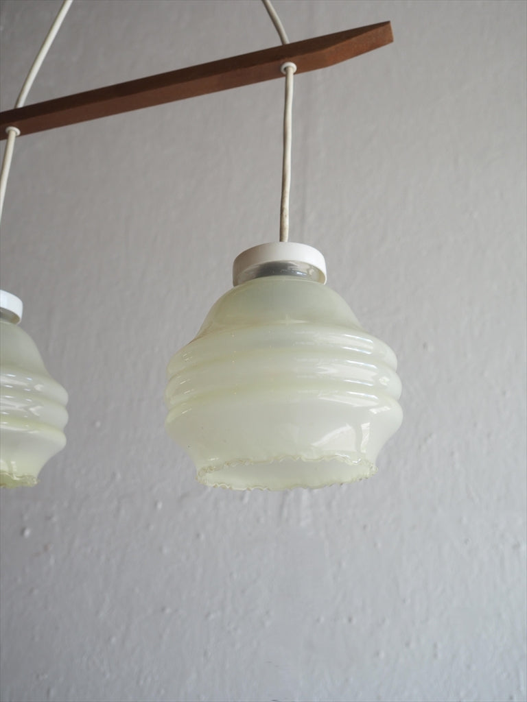 Vintage 2-light glass pendant light Sendagaya store