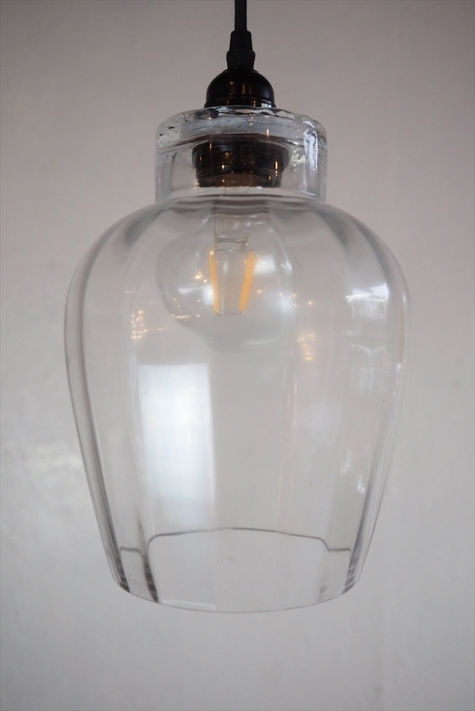 Vintage clear glass pendant lamp _PLSD-200216-4-O