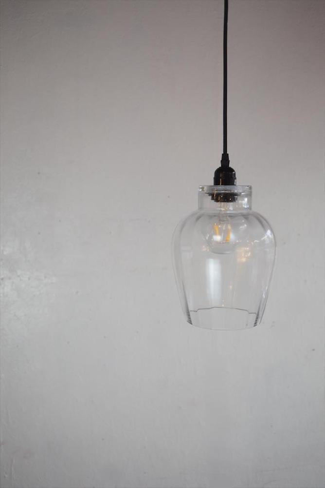 Vintage clear glass pendant lamp _PLSD-200216-4-O