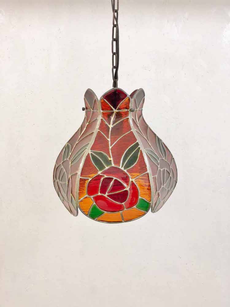 Vintage stained glass pendant lamp (Haneda store)_PLSD-200402-4-H