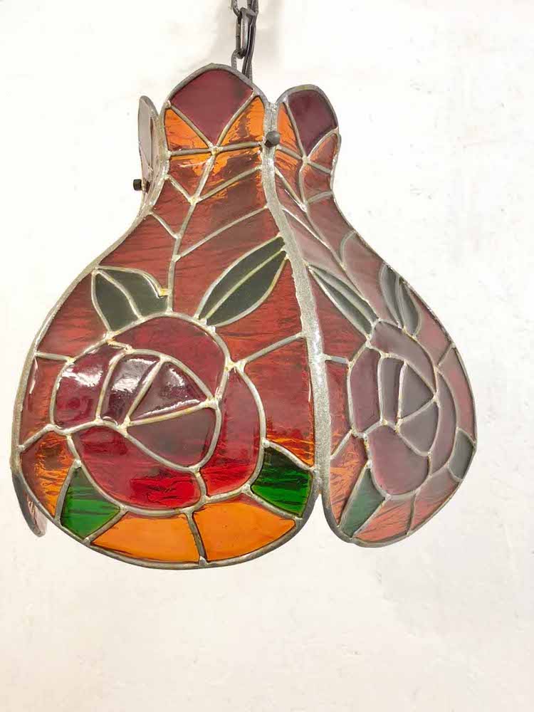 Vintage stained glass pendant lamp (Haneda store)_PLSD-200402-4-H