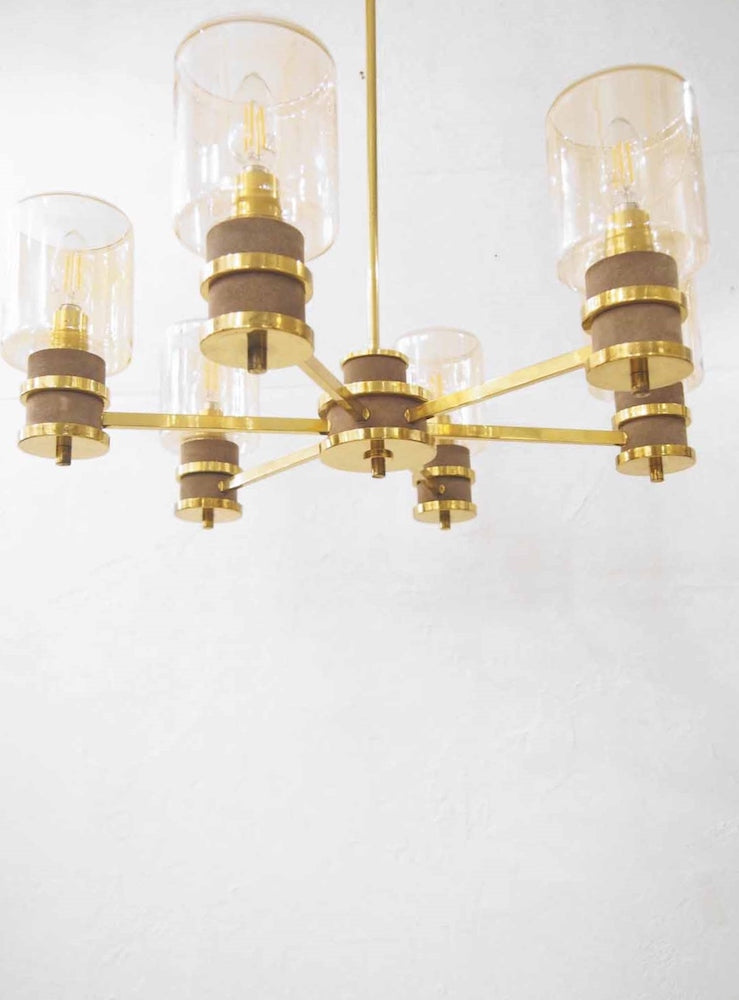 Vintage 6-light chandelier (Sendagaya store)_PLSD-200419-2-S