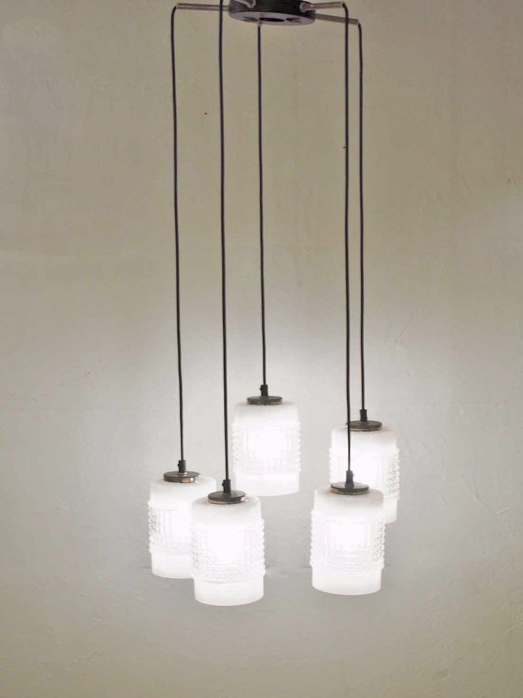 Vintage 5 light pendant lamp Sendagaya store