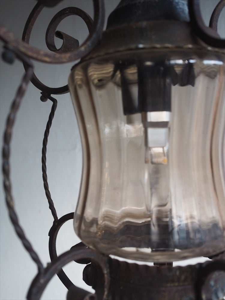 Vintage iron x glass pendant light (Osaka store)_PLSD-201020-2-O