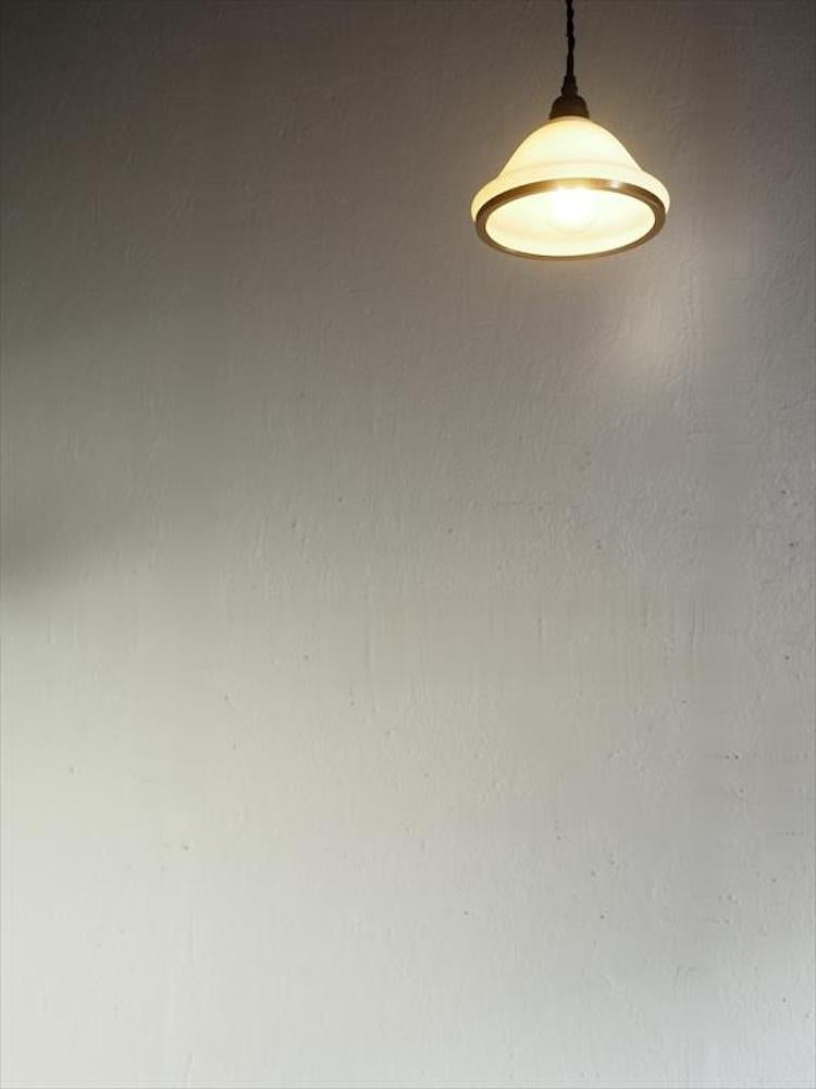 vintage frosted glass pendant light