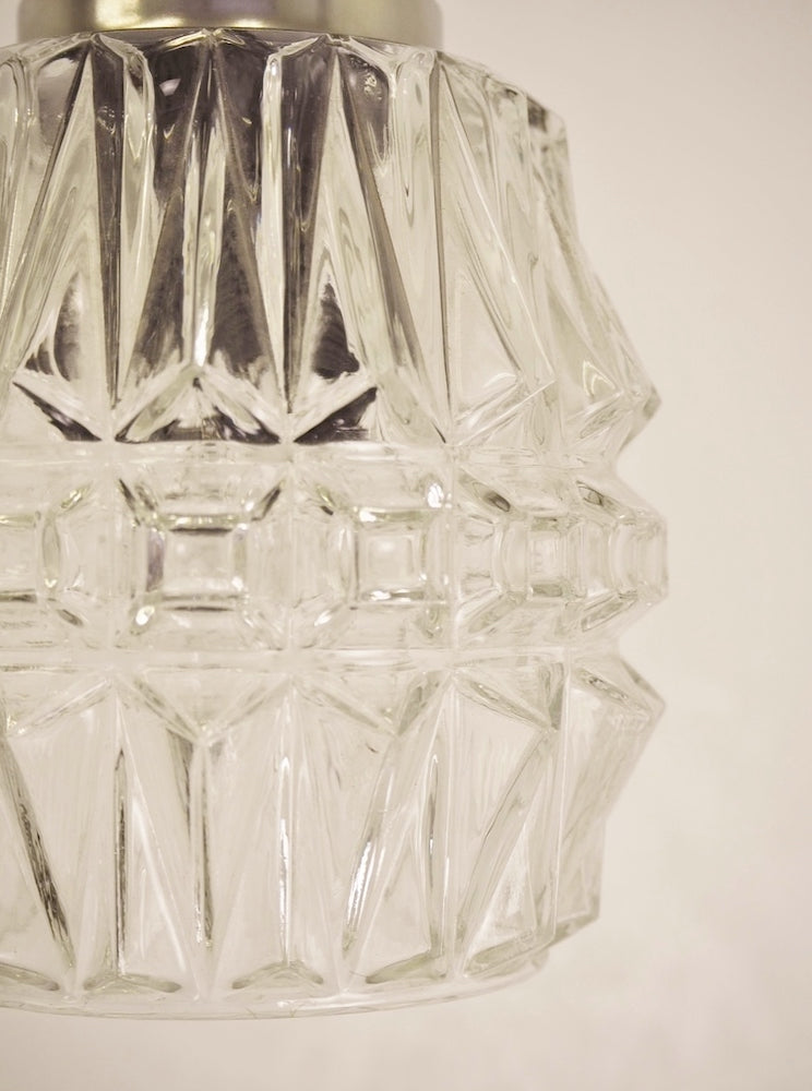 Vintage cutting glass pendant lamp (Sendagaya store)_PLSD-201224-2-H