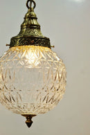 リプロダクト<br>カッティングガラス ペンダントランプ<br>大和店・cerote antiques - ヴィンテージ SHARK ATTACK