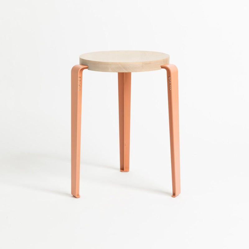 LOU stool – SOLID BEECH <br>ASH PINK