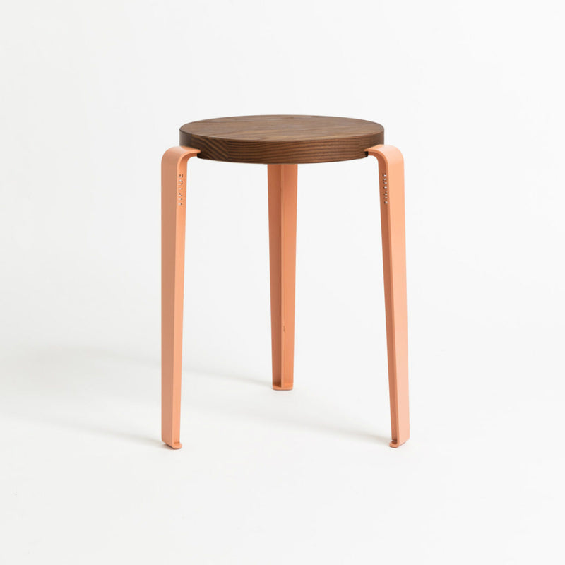 【P】LOU stool – TINTED OAK<br> ASH PINK
