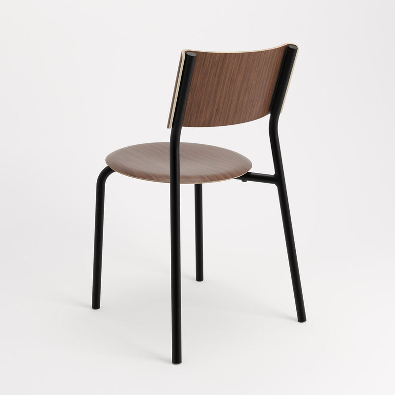 【P】SSD Chair - eco–certified wood<br> Walnut - GRAPHITE BLACK<br>