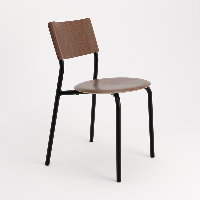 【P】SSD Chair - eco–certified wood<br> Walnut - GRAPHITE BLACK<br>
