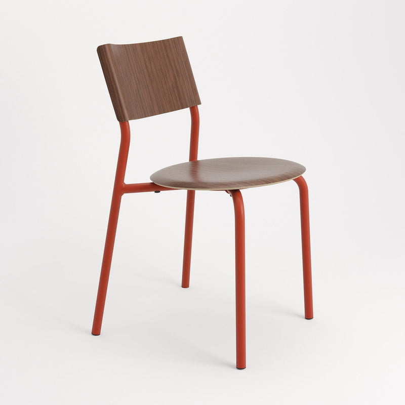 SSD Chair - eco–certified wood<br>Walnut - TERRACOTTA RED<br>