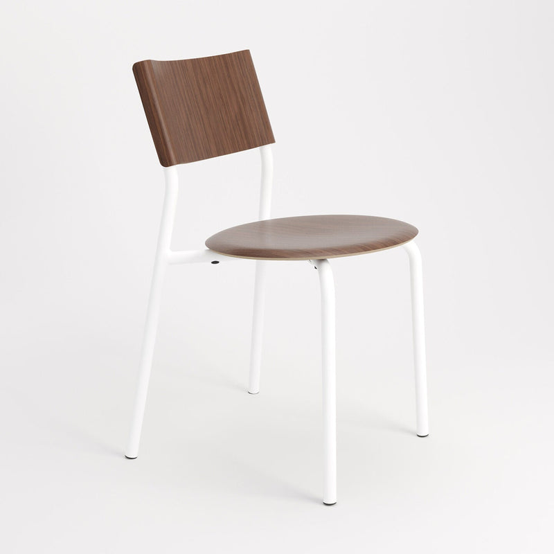【P】SSD Chair - eco–certified wood<br> Walnut - CLOUDY WHITE<br>