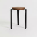 TIPTOE<br>LOU stool – TINTED OAK <br>GRAPHITE BLACK - ヴィンテージ SHARK ATTACK