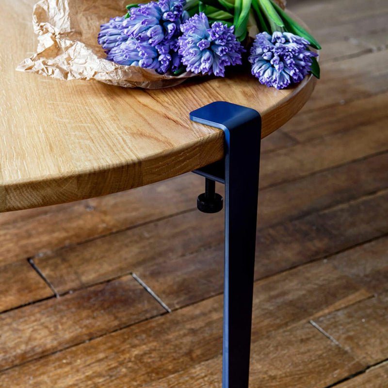 【P】Table and desk leg – 43 cm<br>MINERAL BLUE