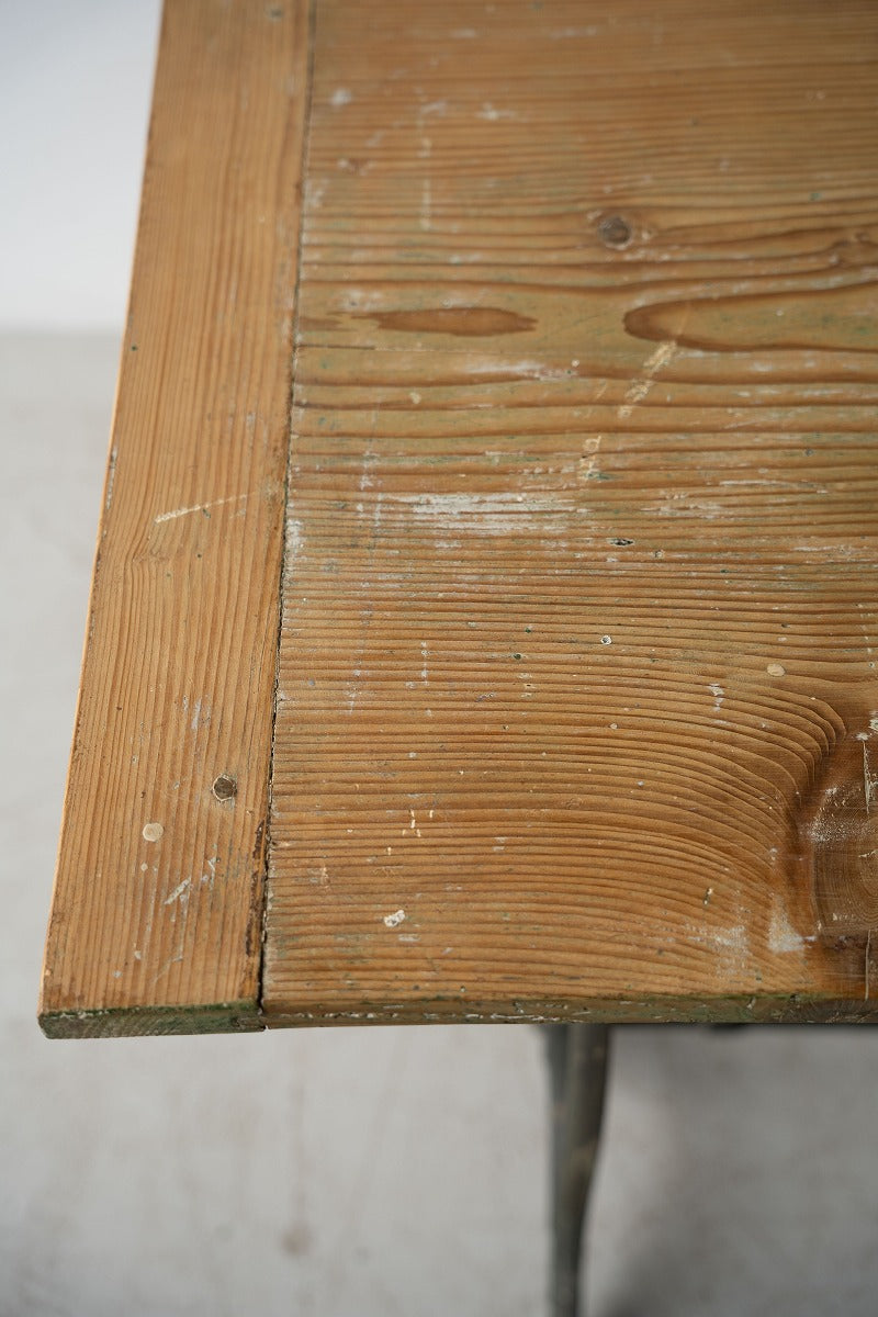 Wood x iron leg table vintage<br> Yamato store