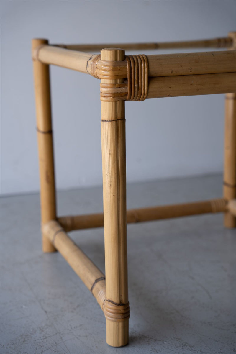 bamboo side table<br> vintage<br> Yamato store