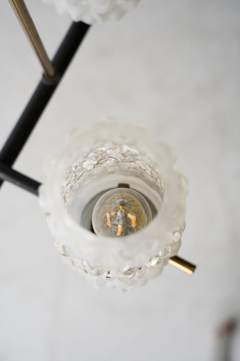 5-light cutting glass modern chandelier vintage Yamato store