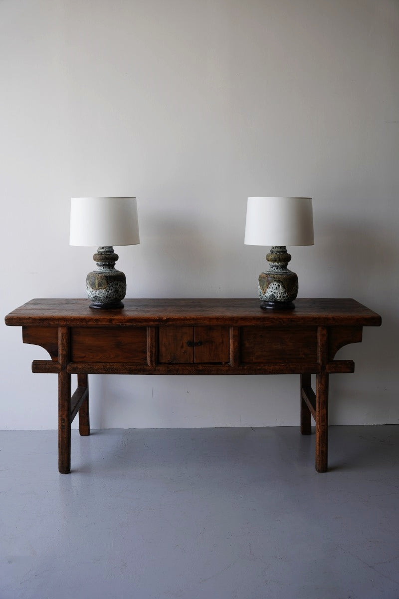 Vintage ceramic base table lamp (B)<br> Sendagaya store