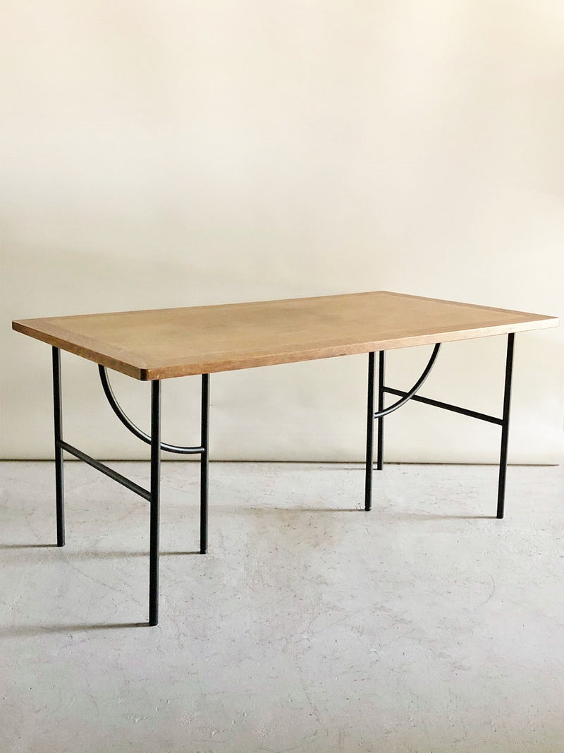 Vintage oak wood x iron leg dining table (Sendagaya store) ANTS-210615-3-H