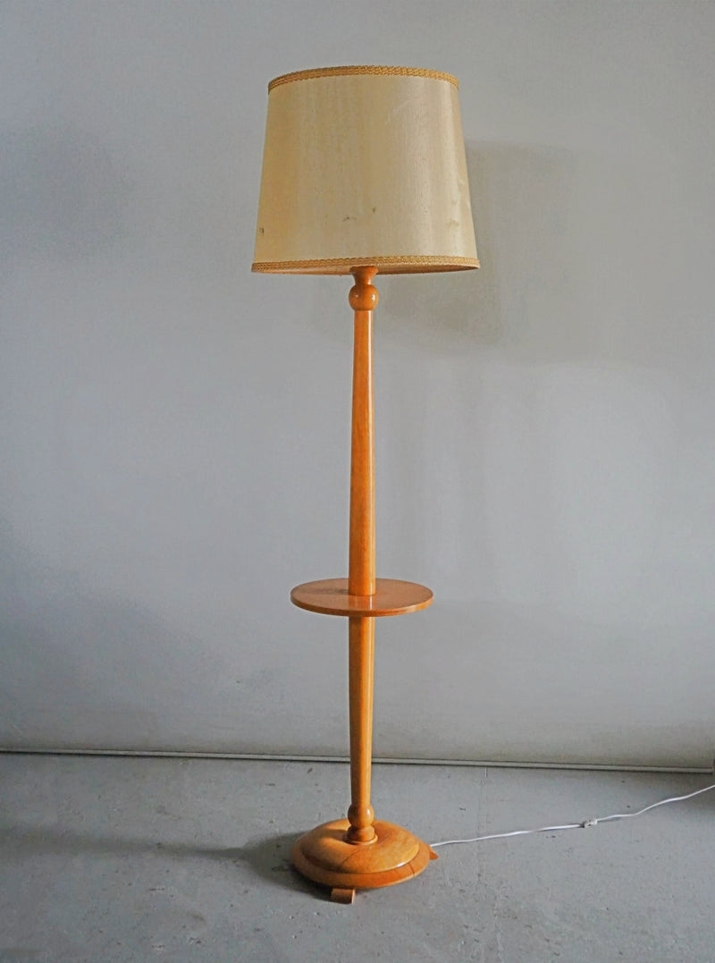 Vintage oak wood floor lamp Yamato store