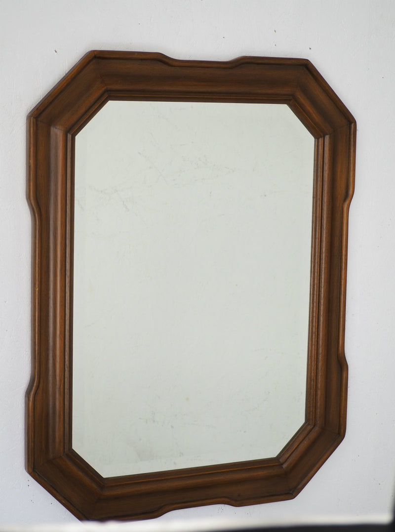 vintage<br> wood frame wall mirror<br> (Haneda store)<br> am-210611-5-h
