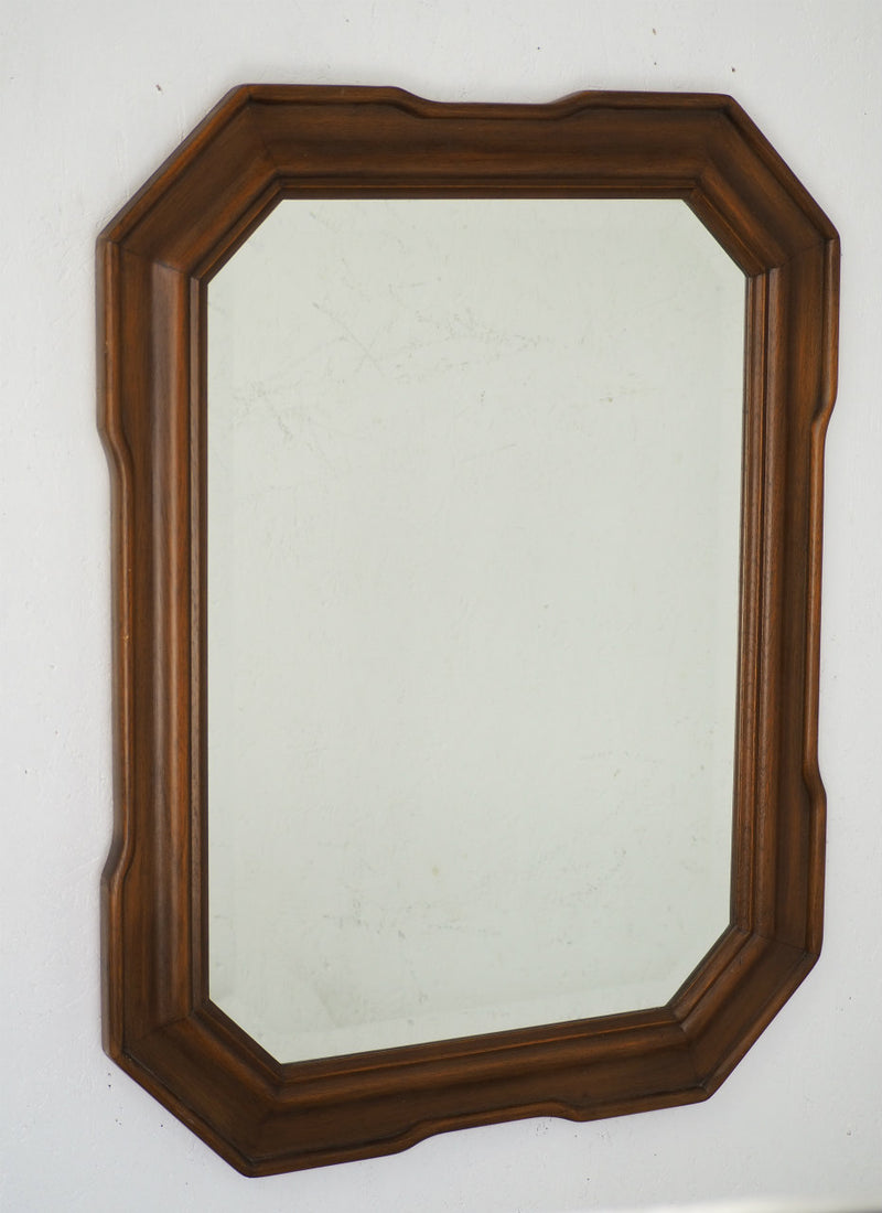 vintage<br> wood frame wall mirror<br> (Haneda store)<br> am-210611-5-h