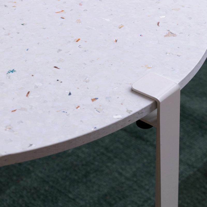【P】Coffee table and bench leg – 43 cm<br> CLOUDY WHITE