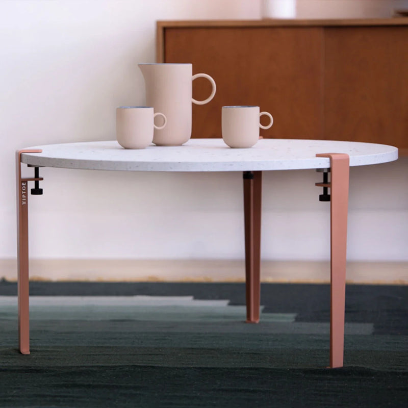 【P】Coffee table and bench leg – 43 cm<br> ASH PINK